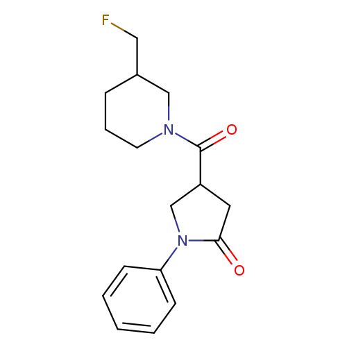 4-[3-(fluoromethyl)piperidine-1-carbonyl]-1-phenylpyrrolidin-2-one