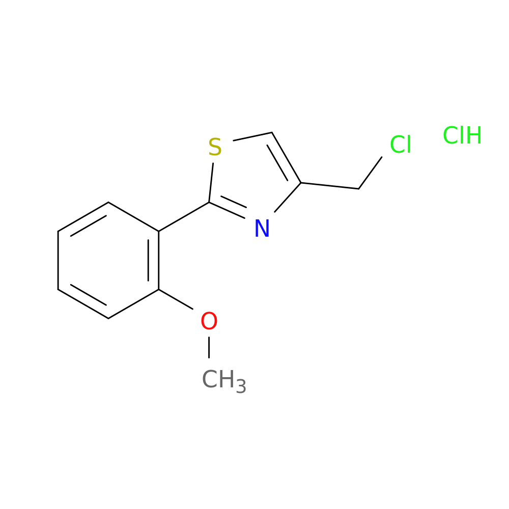 4-(chloromethyl)-2-(2-methoxyphenyl)-1,3-thiazole hydrochloride