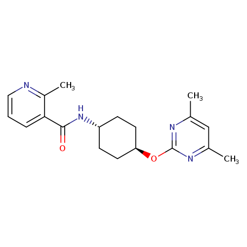 2-methyl-N-[(1r,4r)-4-[(4,6-dimethylpyrimidin-2-yl)oxy]cyclohexyl]pyridine-3-carboxamide
