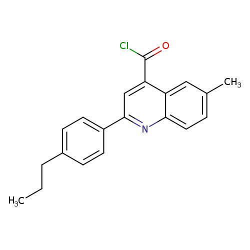 6-Methyl-2-(4-propylphenyl)quinoline-4-carbonyl chloride