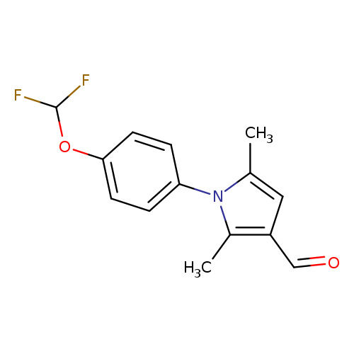 1-[4-(difluoromethoxy)phenyl]-2,5-dimethyl-1H-pyrrole-3-carbaldehyde