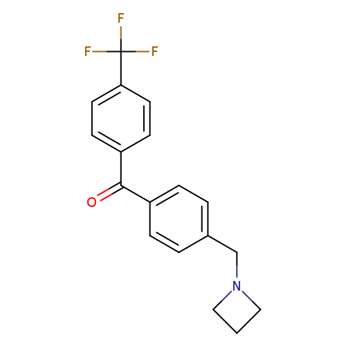 (4-(Azetidin-1-ylmethyl)phenyl)(4-(trifluoromethyl)phenyl)methanone