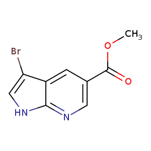 1H-Pyrrolo[2,3-b]pyridine-5-carboxylic acid, 3-bromo-, methyl ester