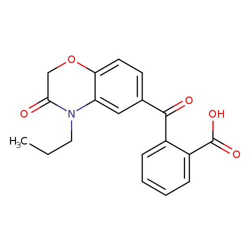 2-(3-oxo-4-propyl-3,4-dihydro-2H-1,4-benzoxazine-6-carbonyl)benzoic acid