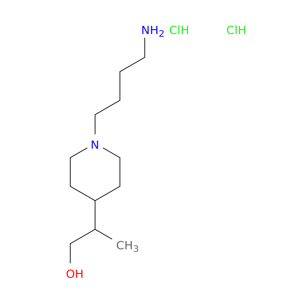 2-[1-(4-aminobutyl)piperidin-4-yl]propan-1-ol dihydrochloride