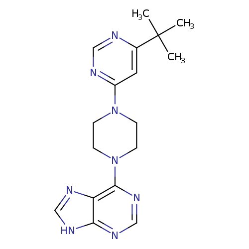 6-[4-(6-tert-butylpyrimidin-4-yl)piperazin-1-yl]-9H-purine