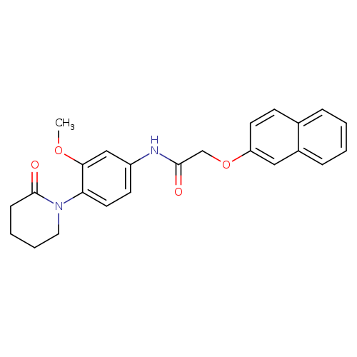 N-[3-methoxy-4-(2-oxopiperidin-1-yl)phenyl]-2-(naphthalen-2-yloxy)acetamide