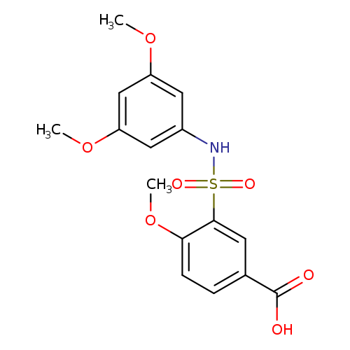 3-[(3,5-dimethoxyphenyl)sulfamoyl]-4-methoxybenzoic acid
