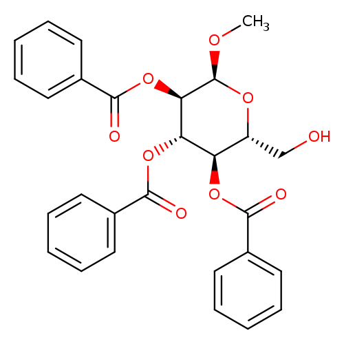 (2R,3R,4S,5R,6S)-2-(Hydroxymethyl)-6-methoxytetrahydro-2H-pyran-3,4,5-triyl tribenzoate