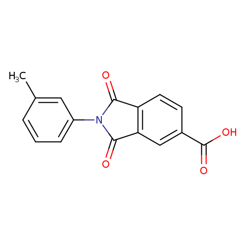 2-(3-Methylphenyl)-1,3-dioxoisoindoline-5-carboxylic acid