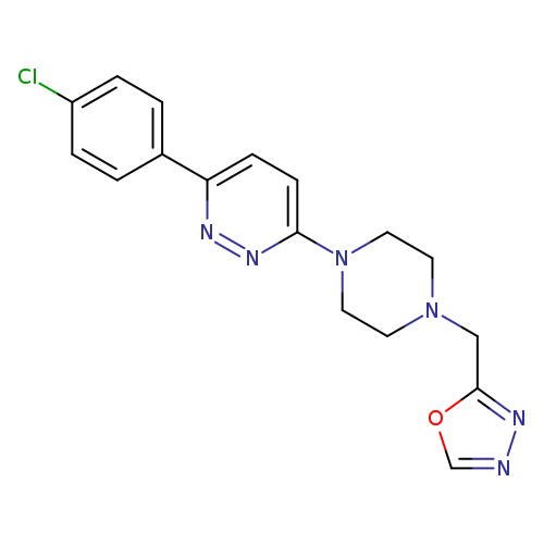 3-(4-chlorophenyl)-6-{4-[(1,3,4-oxadiazol-2-yl)methyl]piperazin-1-yl}pyridazine