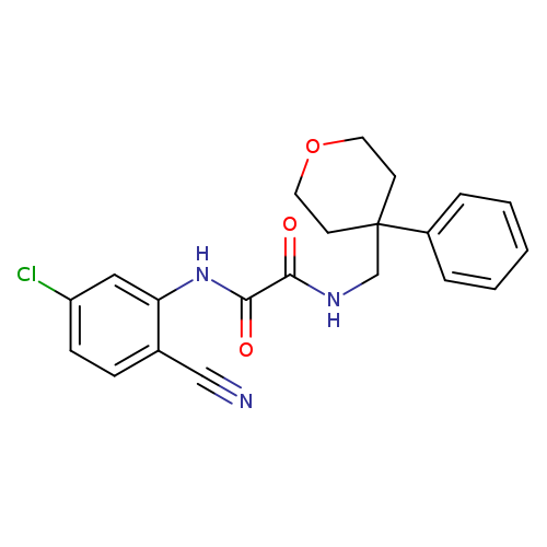 N-(5-chloro-2-cyanophenyl)-N'-[(4-phenyloxan-4-yl)methyl]ethanediamide