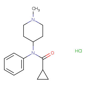 N-(1-methylpiperidin-4-yl)-N-phenylcyclopropanecarboxamide,monohydrochloride