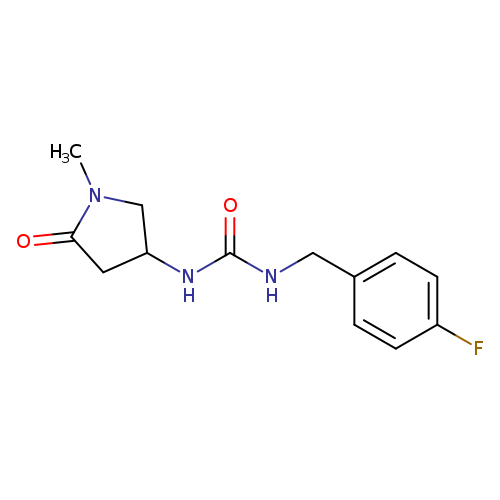 1-[(4-fluorophenyl)methyl]-3-(1-methyl-5-oxopyrrolidin-3-yl)urea