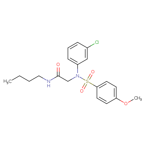 N-butyl-2-{3-chloro[(4-methoxyphenyl)sulfonyl]anilino}acetamide