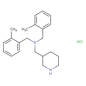 3-Piperidinemethanamine, N,N-bis[(2-methylphenyl)methyl]-, hydrochloride (1:1)