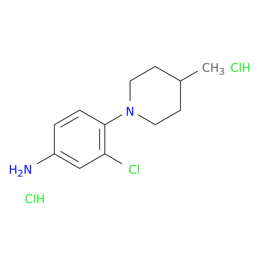 3-chloro-4-(4-methylpiperidin-1-yl)aniline dihydrochloride