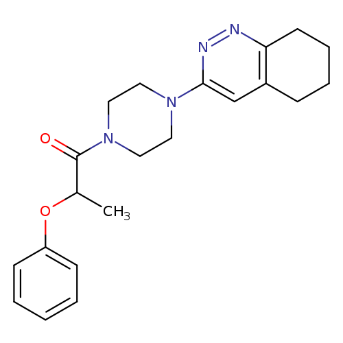 2-phenoxy-1-[4-(5,6,7,8-tetrahydrocinnolin-3-yl)piperazin-1-yl]propan-1-one
