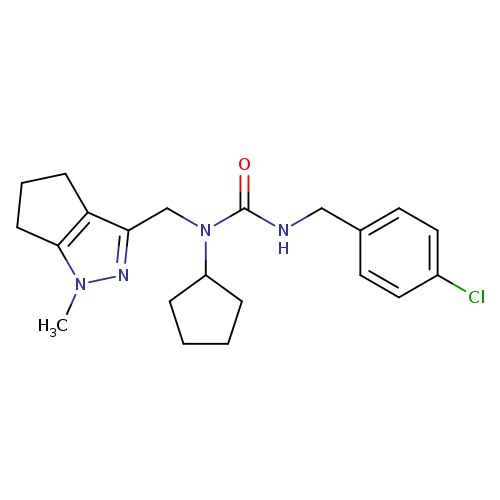 1-[(4-chlorophenyl)methyl]-3-cyclopentyl-3-({1-methyl-1H,4H,5H,6H-cyclopenta[c]pyrazol-3-yl}methyl)urea