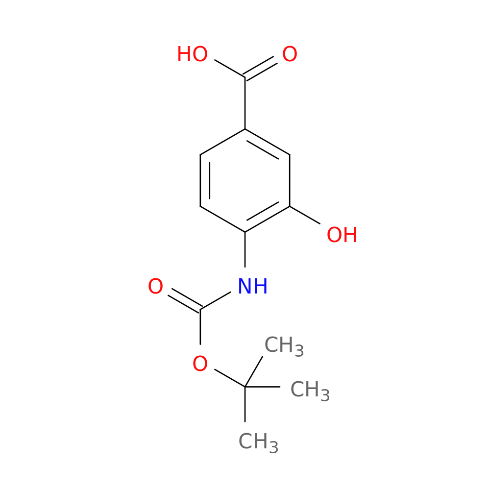 4-((tert-Butoxycarbonyl)amino)-3-hydroxybenzoic acid