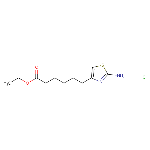 ethyl6-(2-amino-1,3-thiazol-4-yl)hexanoatehydrochloride