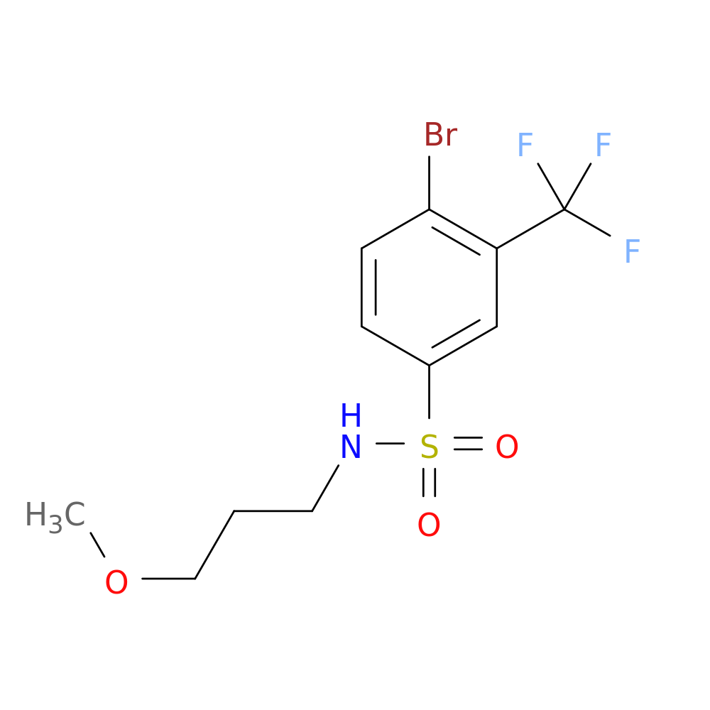 N-(3-Methoxypropyl) 4-bromo-3-trifluoromethylbenzenesulfonamide