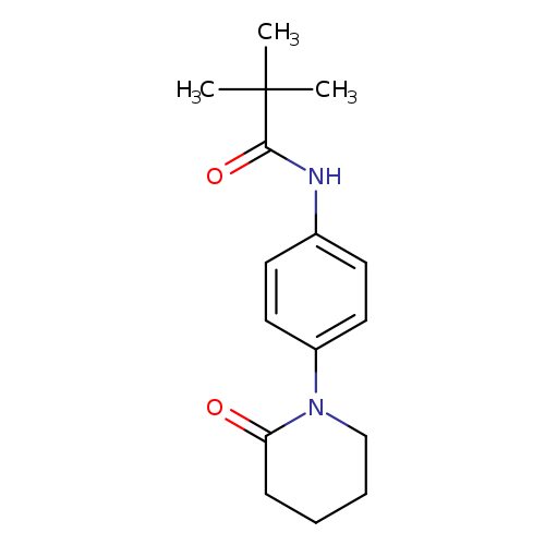 2,2-dimethyl-N-[4-(2-oxopiperidin-1-yl)phenyl]propanamide