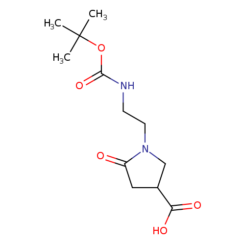 1-(2-((tert-Butoxycarbonyl)amino)ethyl)-5-oxopyrrolidine-3-carboxylic acid