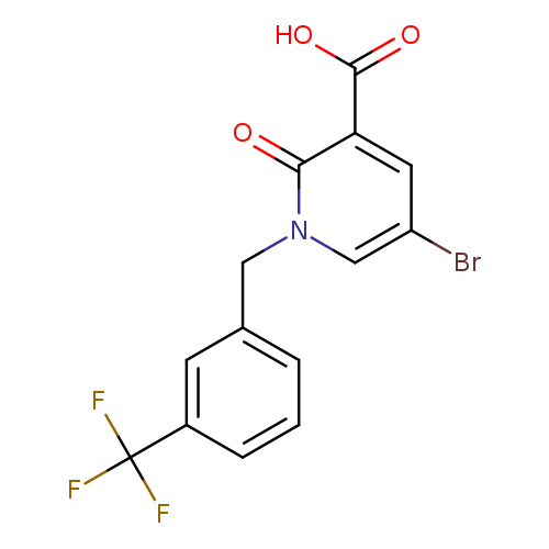 5-Bromo-2-oxo-1-[3-(trifluoromethyl)benzyl]-1,2-dihydro-3-pyridinecarboxylic acid