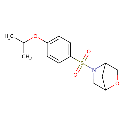 5-[4-(propan-2-yloxy)benzenesulfonyl]-2-oxa-5-azabicyclo[2.2.1]heptane