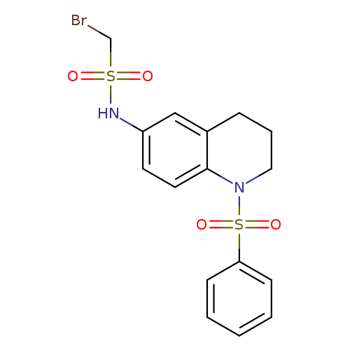N-[1-(benzenesulfonyl)-1,2,3,4-tetrahydroquinolin-6-yl]-1-bromomethanesulfonamide
