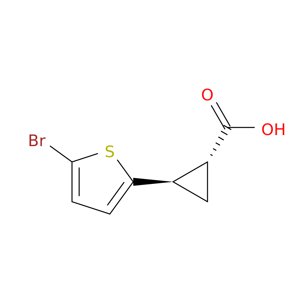 (1S,2S)-REL-2-(5-BROMOTHIOPHEN-2-YL)CYCLOPROPANE-1-CARBOXYLIC ACID