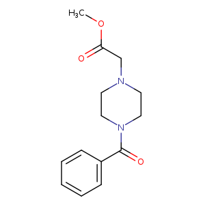 methyl 2-(4-benzoylpiperazin-1-yl)acetate