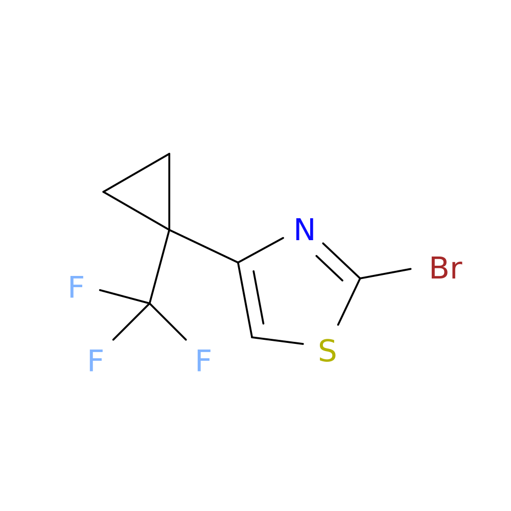2-bromo-4-[1-(trifluoromethyl)cyclopropyl]-1,3-thiazole