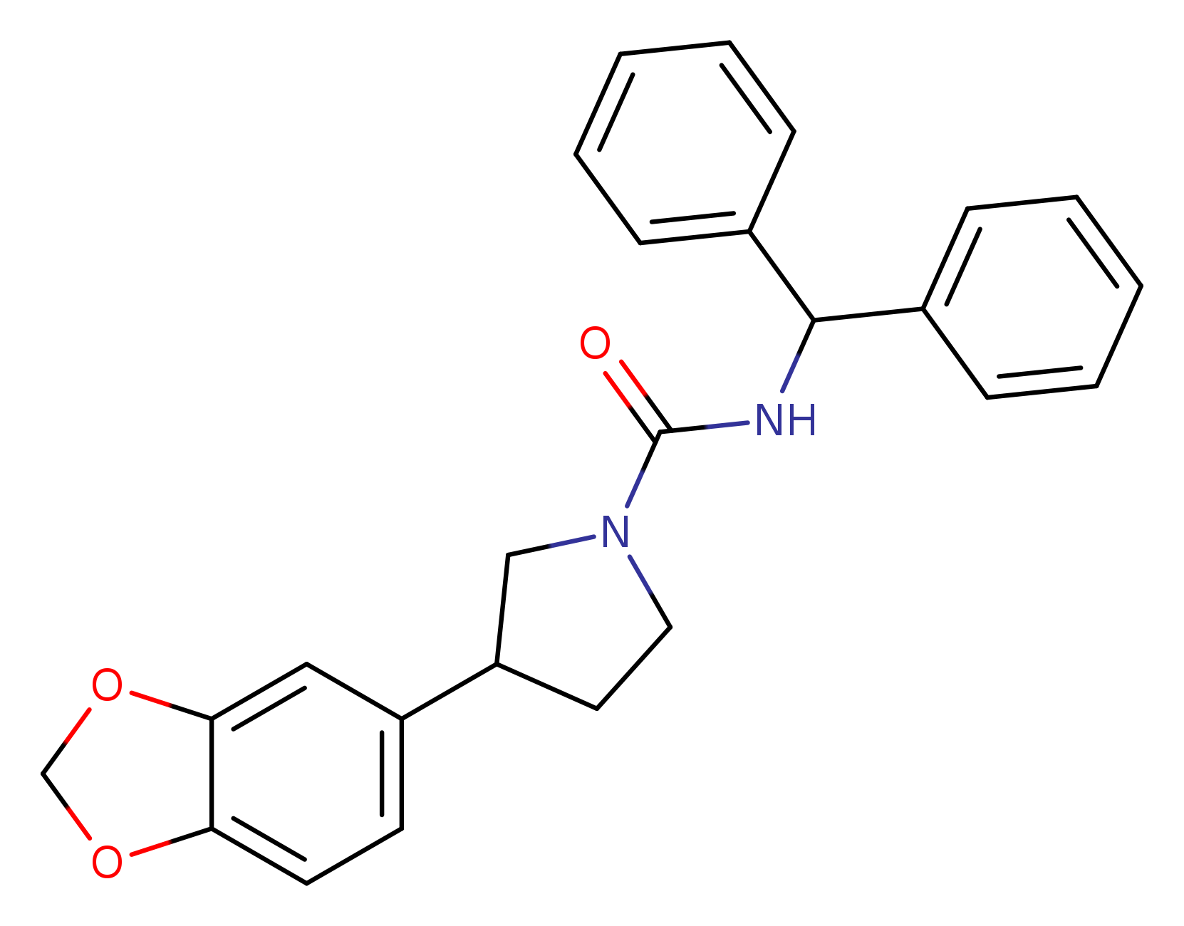 3-(2H-1,3-benzodioxol-5-yl)-N-(diphenylmethyl)pyrrolidine-1-carboxamide