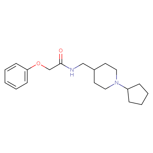 N-[(1-cyclopentylpiperidin-4-yl)methyl]-2-phenoxyacetamide