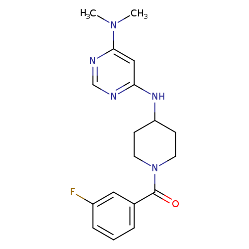 N6-[1-(3-fluorobenzoyl)piperidin-4-yl]-N4,N4-dimethylpyrimidine-4,6-diamine