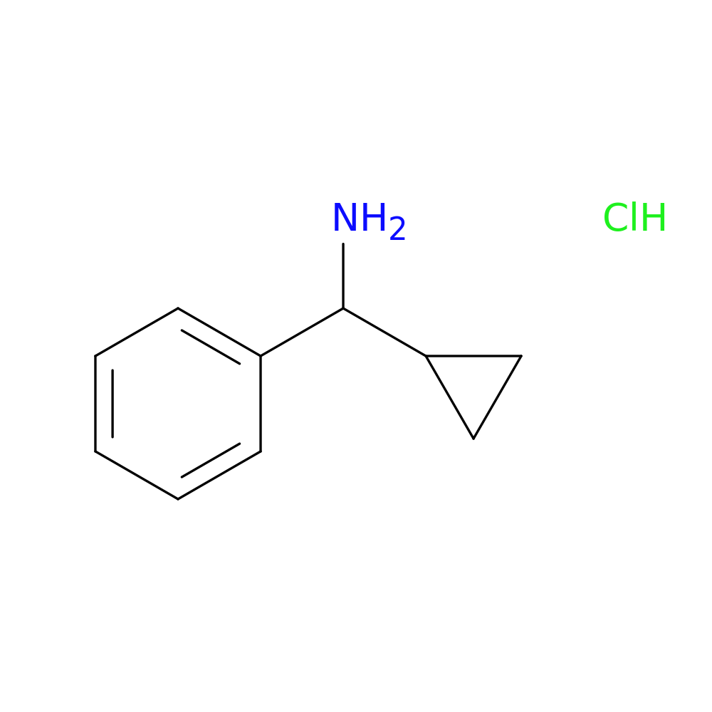 Benzenemethanamine, α-cyclopropyl-, hydrochloride (1:1)