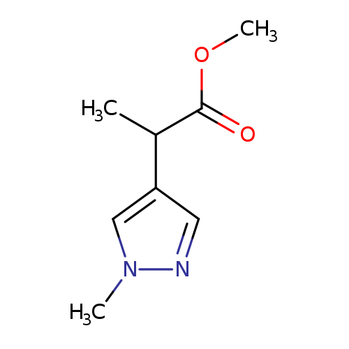 methyl 2-(1-methyl-1H-pyrazol-4-yl)propanoate