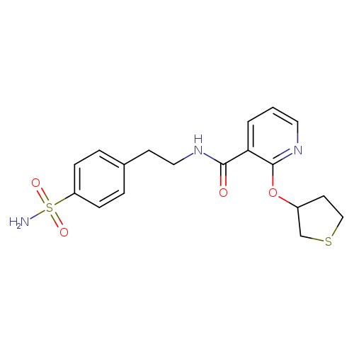 N-[2-(4-sulfamoylphenyl)ethyl]-2-(thiolan-3-yloxy)pyridine-3-carboxamide