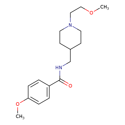 4-methoxy-N-{[1-(2-methoxyethyl)piperidin-4-yl]methyl}benzamide