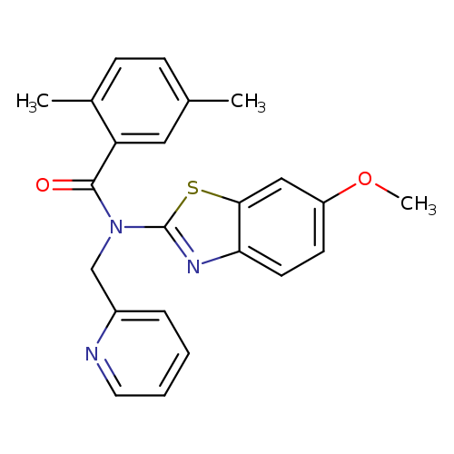 N-(6-methoxy-1,3-benzothiazol-2-yl)-2,5-dimethyl-N-[(pyridin-2-yl)methyl]benzamide