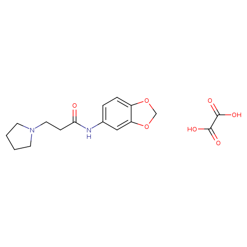 N-(2H-1,3-benzodioxol-5-yl)-3-(pyrrolidin-1-yl)propanamide; oxalic acid