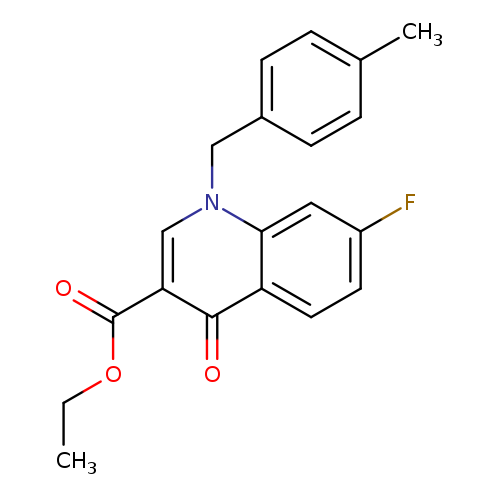ethyl 7-fluoro-1-[(4-methylphenyl)methyl]-4-oxo-1,4-dihydroquinoline-3-carboxylate