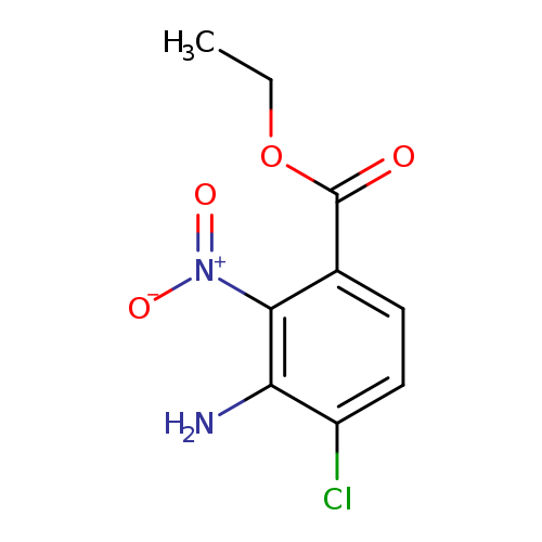 Benzoic acid, 3-amino-4-chloro-2-nitro-, ethyl ester