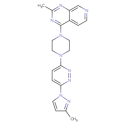 3-(3-methyl-1H-pyrazol-1-yl)-6-(4-{2-methylpyrido[3,4-d]pyrimidin-4-yl}piperazin-1-yl)pyridazine