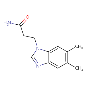 3-(5,6-dimethyl-1H-1,3-benzodiazol-1-yl)propanamide