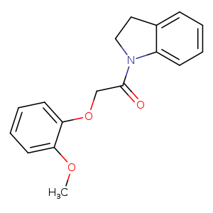 1-(2,3-dihydro-1H-indol-1-yl)-2-(2-methoxyphenoxy)ethan-1-one
