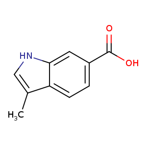 1H-Indole-6-carboxylic acid, 3-methyl-