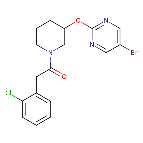 1-{3-[(5-bromopyrimidin-2-yl)oxy]piperidin-1-yl}-2-(2-chlorophenyl)ethan-1-one